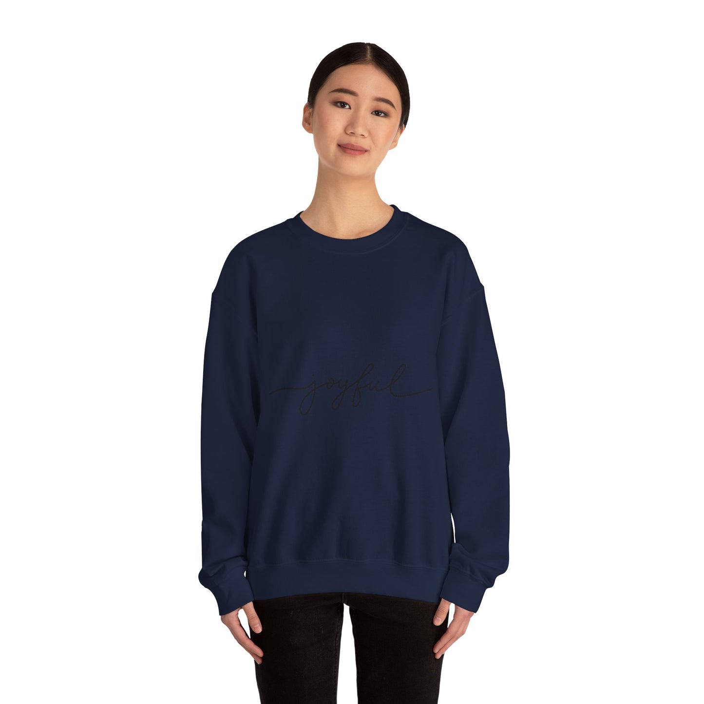 Joyful Unisex Crewneck Sweatshirt - Cozy and Inspirational