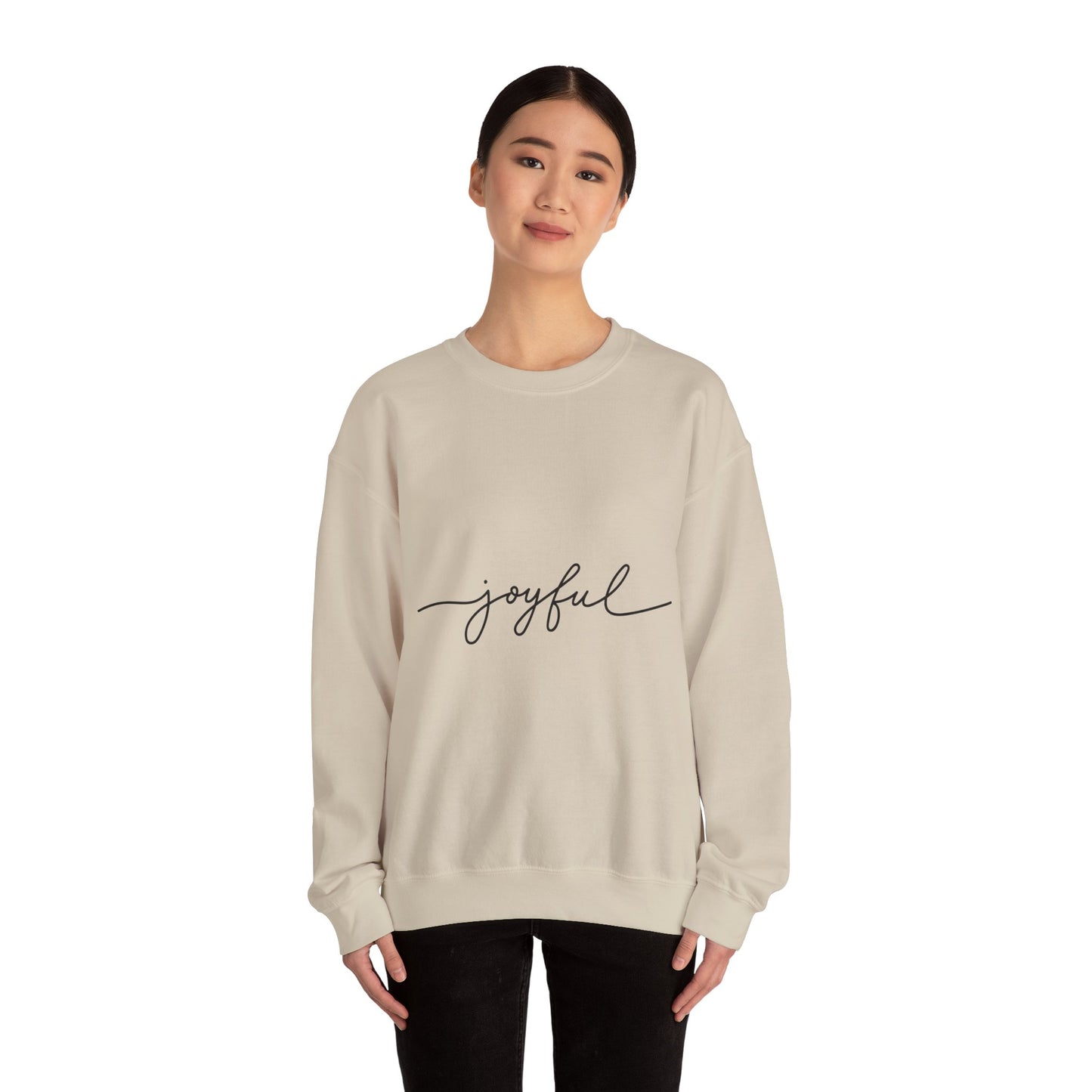 Joyful Unisex Crewneck Sweatshirt - Cozy and Inspirational