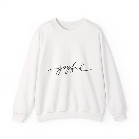 Joyful Unisex Crewneck Sweatshirt - Cozy and Inspirational