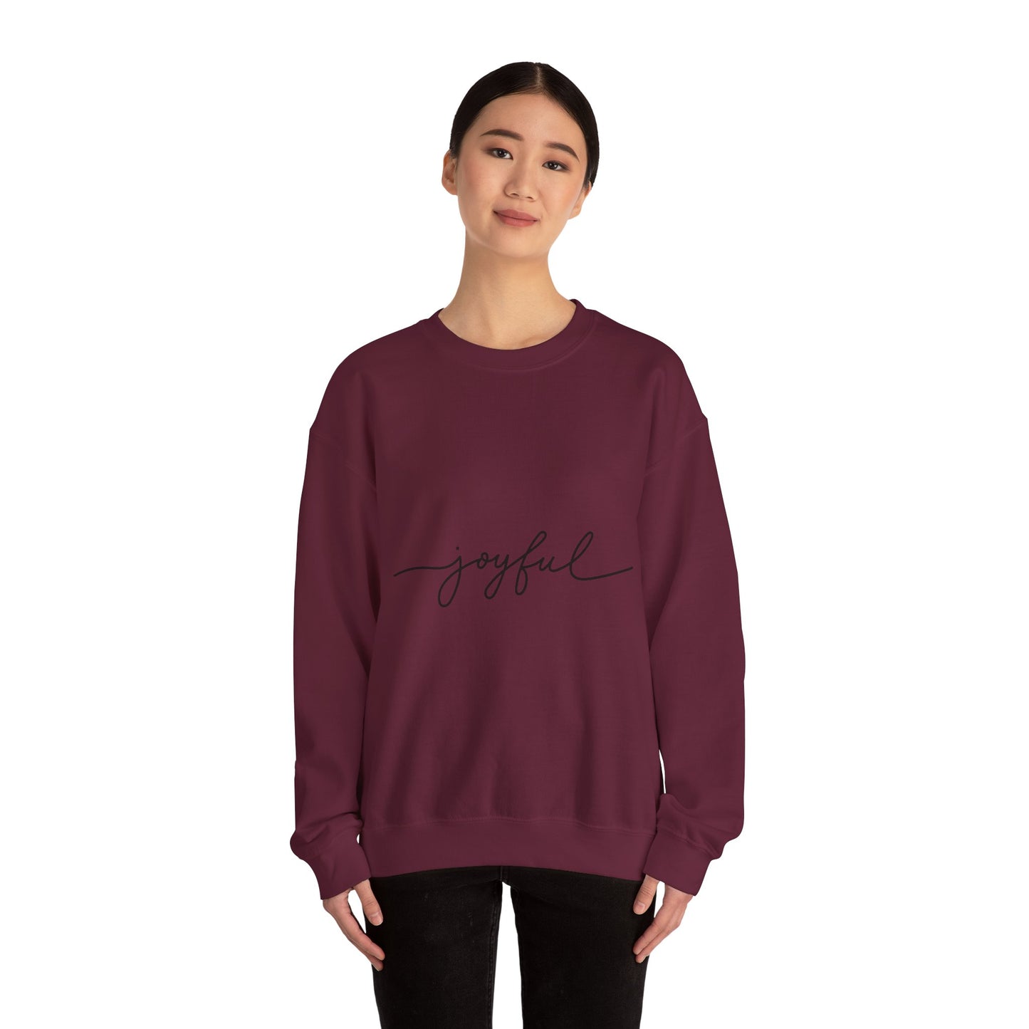 Joyful Unisex Crewneck Sweatshirt - Cozy and Inspirational