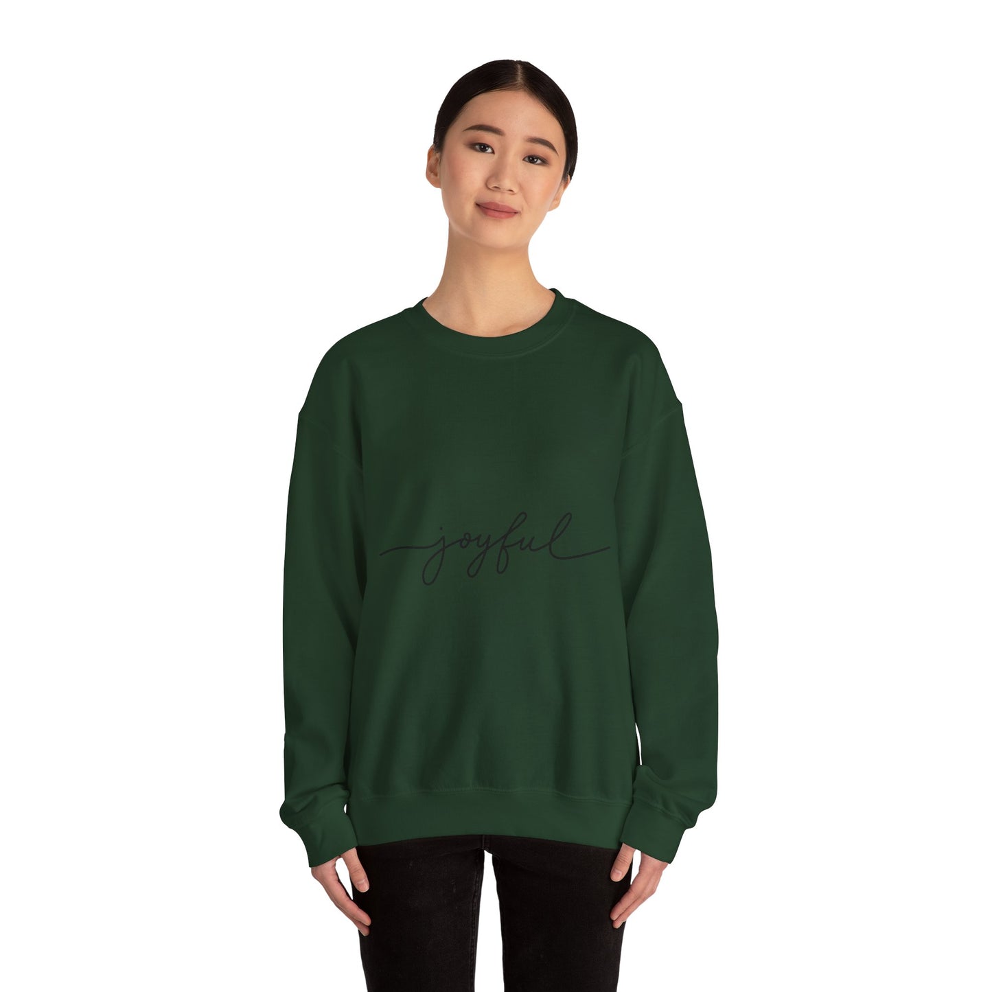 Joyful Unisex Crewneck Sweatshirt - Cozy and Inspirational
