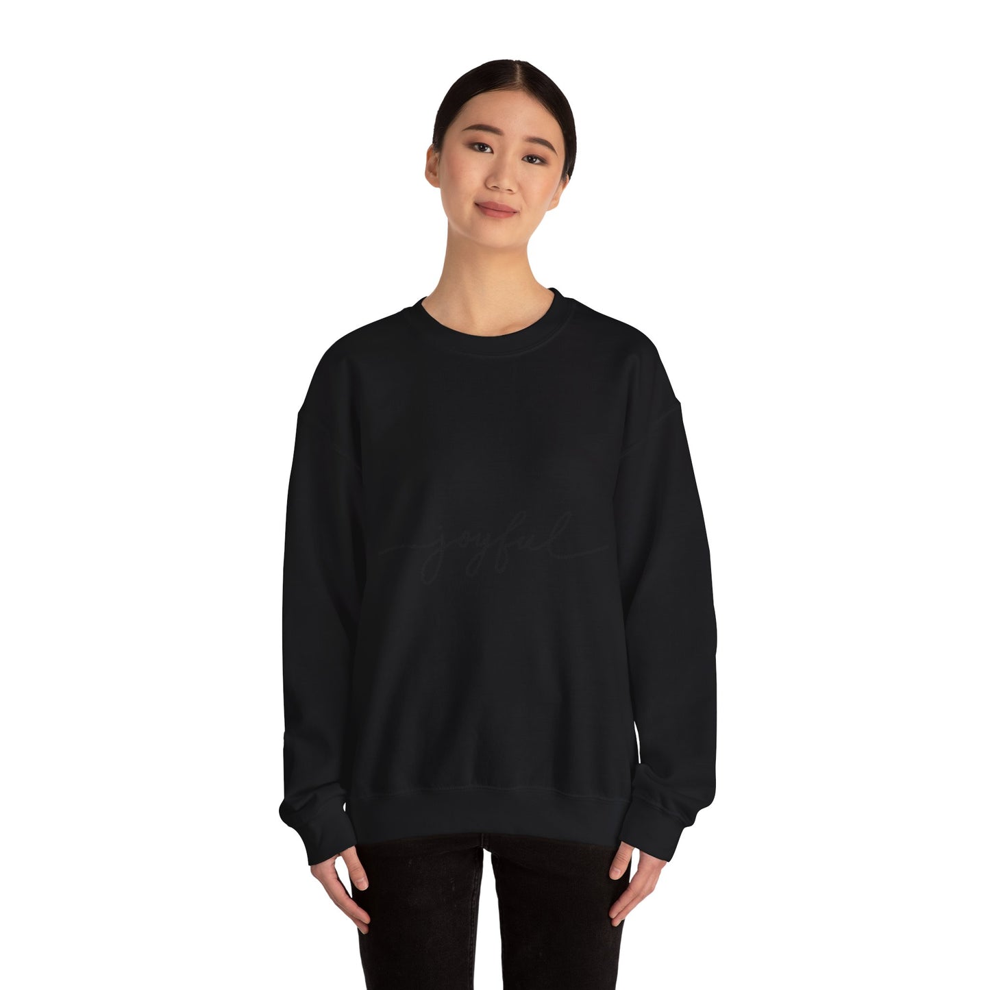 Joyful Unisex Crewneck Sweatshirt - Cozy and Inspirational
