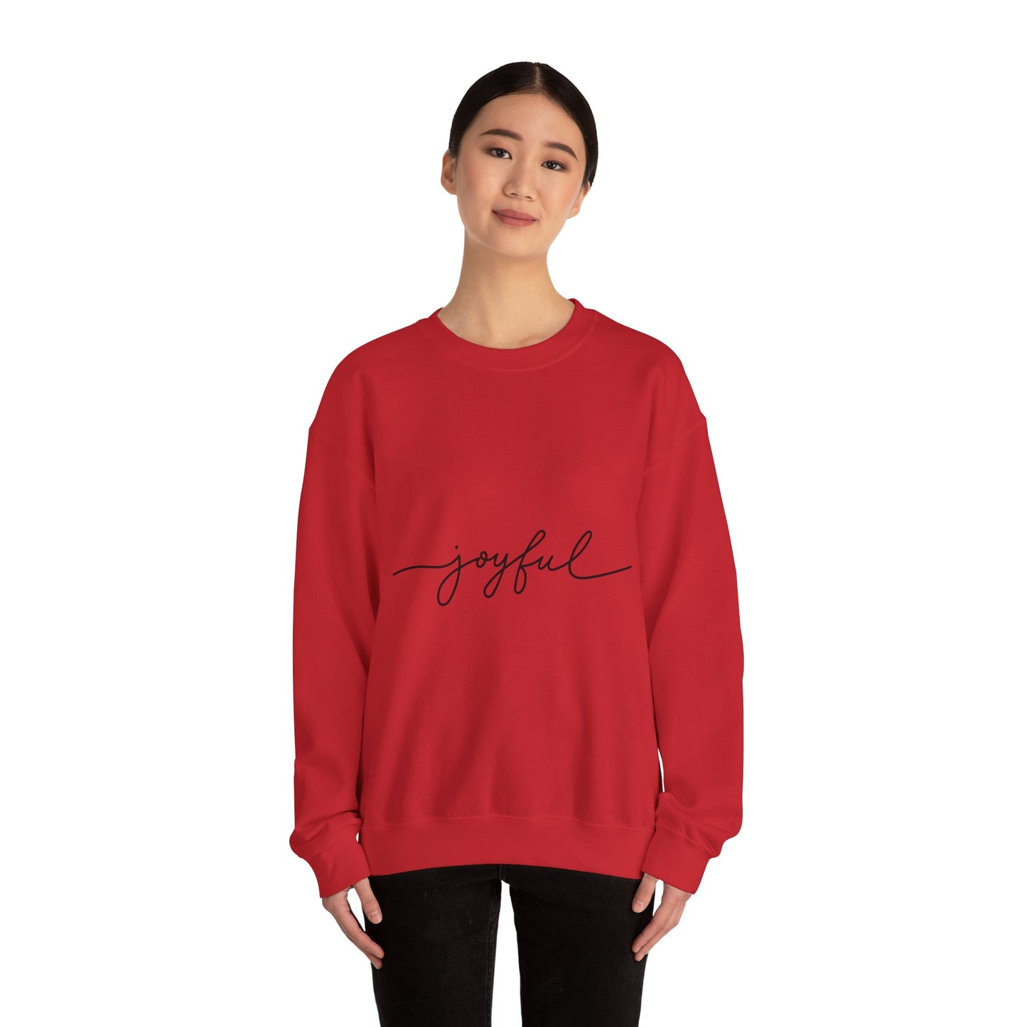 Joyful Unisex Crewneck Sweatshirt - Cozy and Inspirational