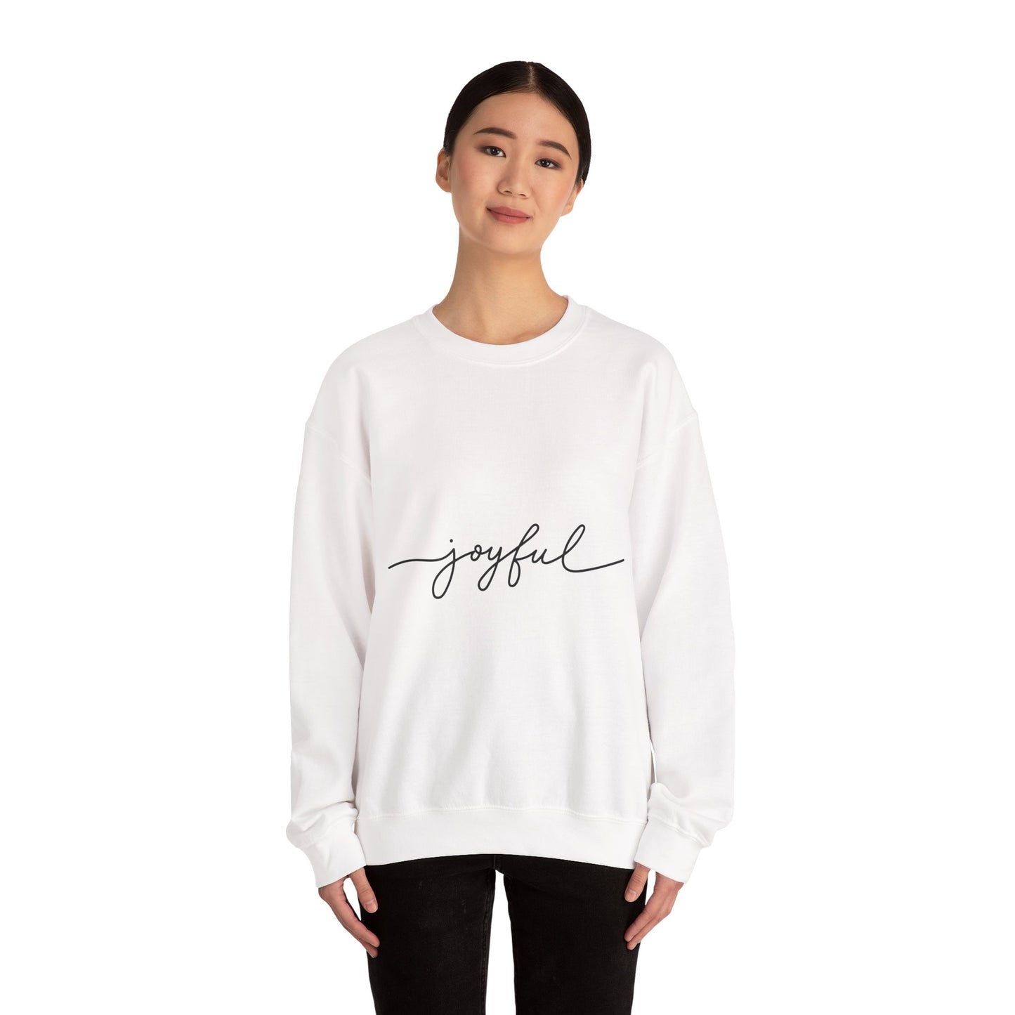 Joyful Unisex Crewneck Sweatshirt - Cozy and Inspirational