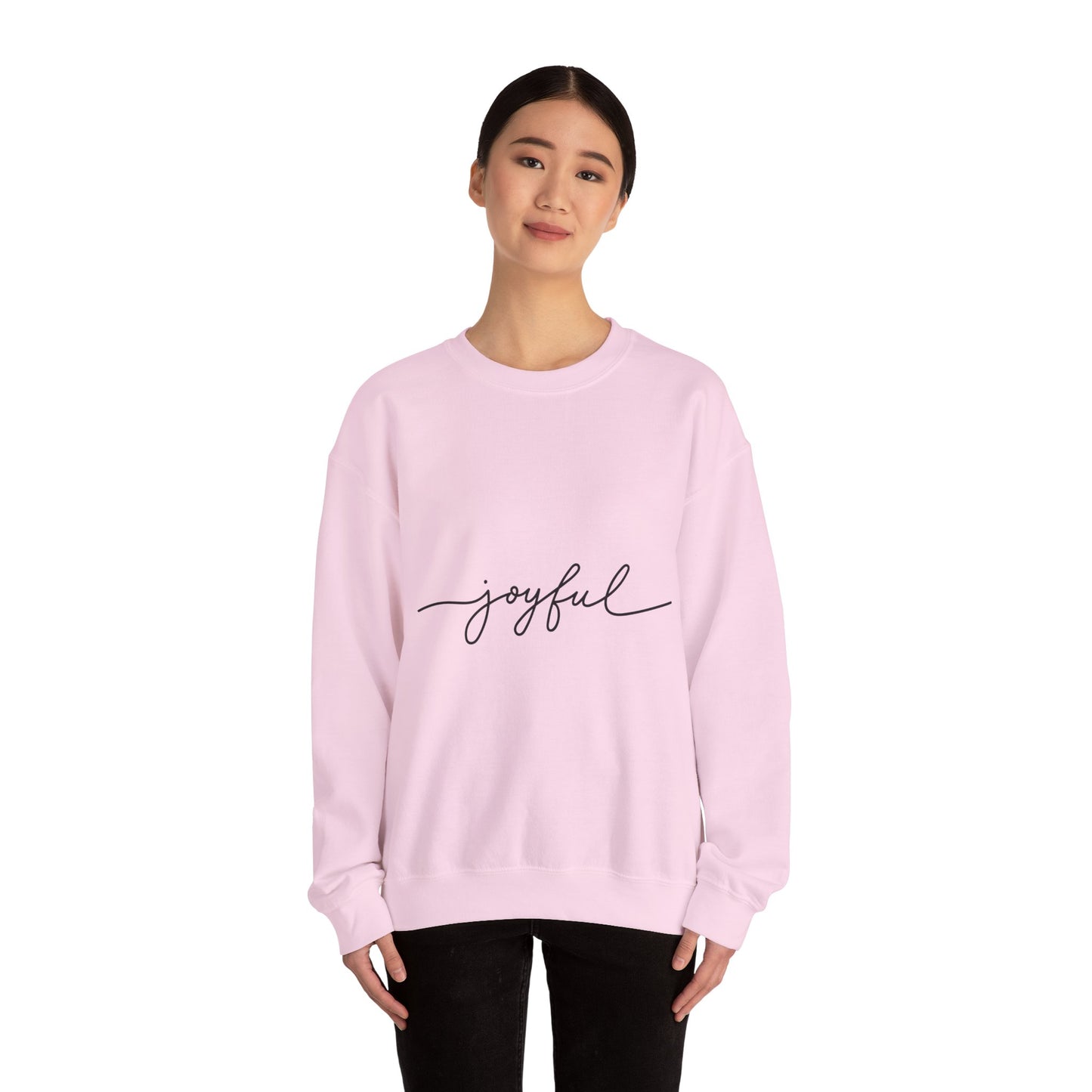 Joyful Unisex Crewneck Sweatshirt - Cozy and Inspirational